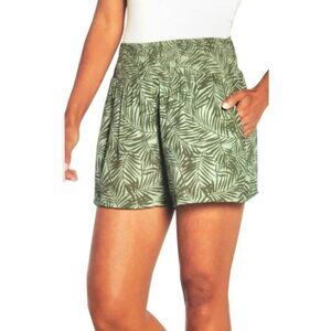 Three Dots | Flowy Tropical Shorts | Size XL